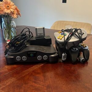 Nintendo 64 Console with 4 Controllers